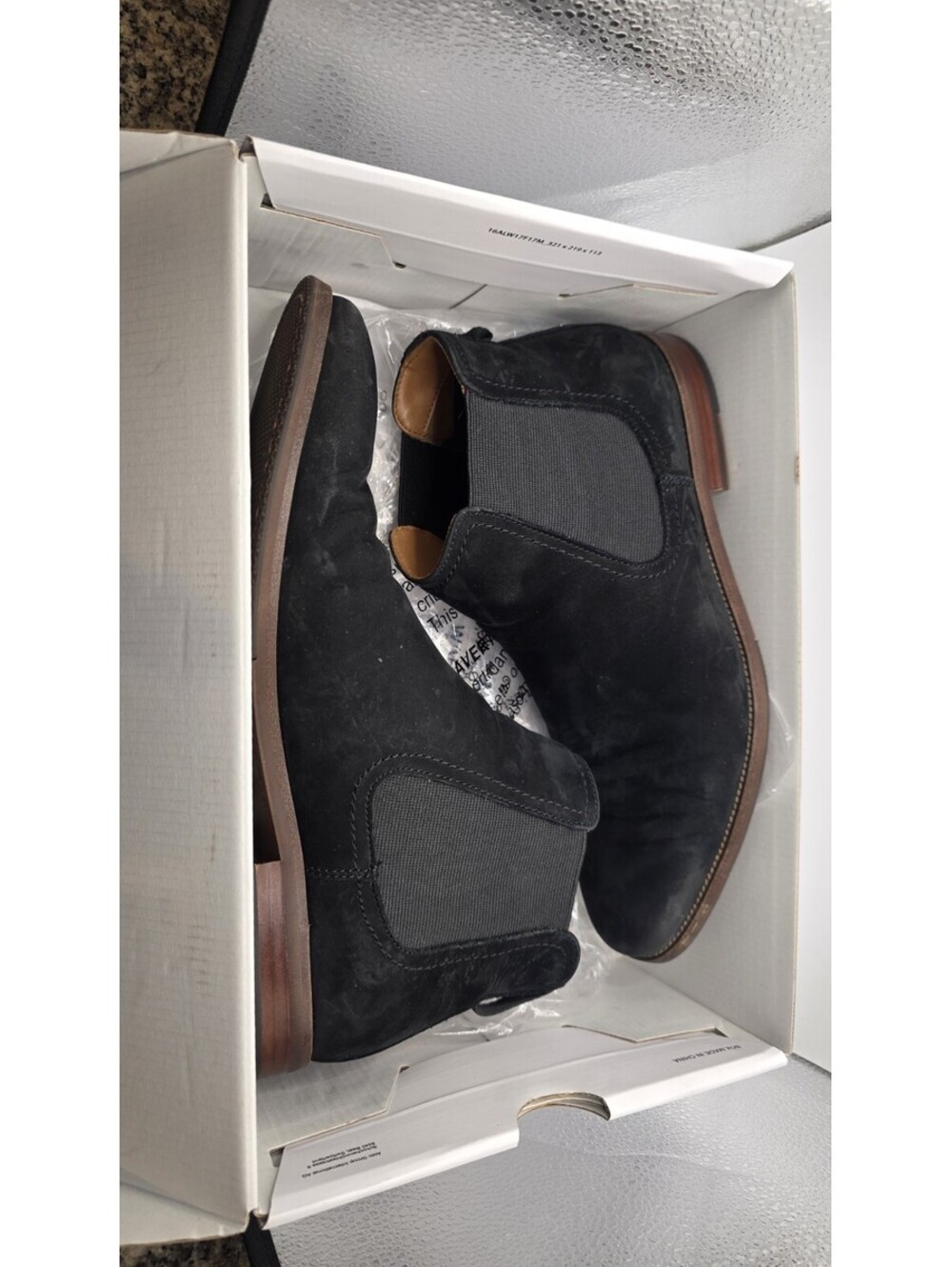 Aldo Biondi Chelsea Boots Men’s 7.5 Black Suede